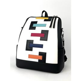 фото рюкзак Alba Soboni 240111 черно-белый купить