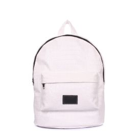 фото рюкзак POOLPARTY backpack-croco-white купить