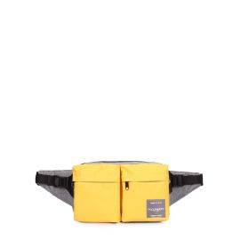 фото сумка на пояс POOLPARTY bumper-yellow-grey купить