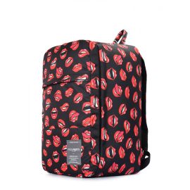 фото дорожный рюкзак POOLPARTY hub-lips-black купить