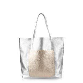 фото сумка POOLPARTY mania-silver-gold купить