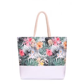фото пляжная сумка POOLPARTY palmbeach-tropic