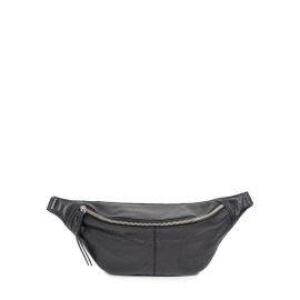 фото сумка на пояс POOLPARTY waistbag-leather-black купить